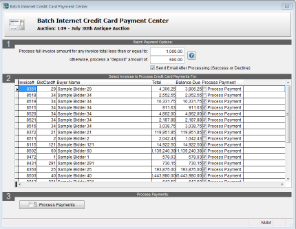 Internet Credit Card Payment Center